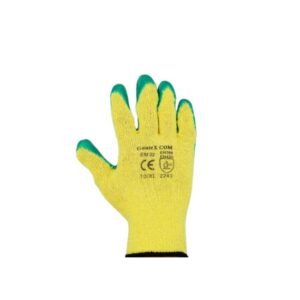 Manusi de protectie textile cu striatii latex, Meralda, verde 9