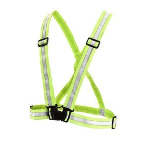 Ham de lucru reflectorizant, reglabil, galben neon UNIV